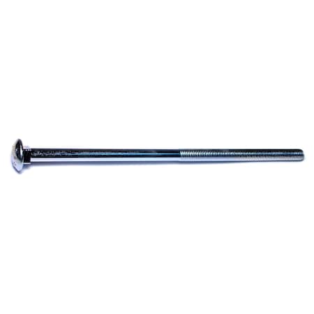 Midwest Fastener Carriage Bolt, Square Neck, 13 (Coarse), 12 in L, Steel, Zinc Plated, 25 PK 01158